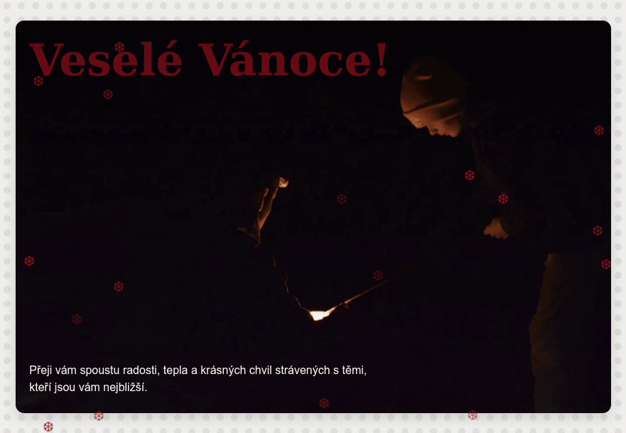 Vánoční přáníčko